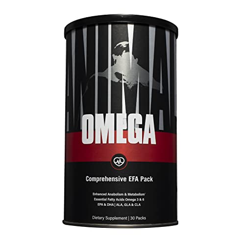 Animal Omega – Omega 3 & 6 Supplement – Fish Oil, Flaxseed Oil, Salmon Oil, Cod Liver, Herring, and more – Supports Cardiovascular & Joint Health – Enhances Metabolism – 30 Day Pack