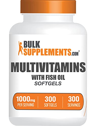 BULKSUPPLEMENTS.COM Multivitamin Softgels – Multimineral Supplement – Men’s Multivitamin – Women’s Multivitamin – 1 Daily Multivitamin Softgel per Serving, 300-Day Supply (300 Softgels)