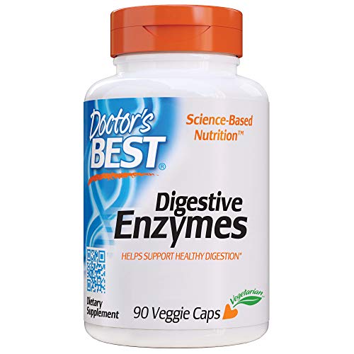 Doctor’s Best Digestive Enzymes Non-GMO Vegetarian Gluten Free, 90 Veggie Caps