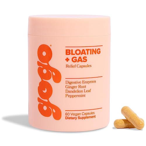 GOGO Bloating & Gas Digestive Relief, 30 Servings (Pack of 1) – Supplements with Digestive Enzymes, Bromelain, Ginger Root, & Milk Thistle – Supports Bloating Relief & Reduces Water Retention