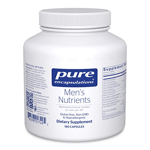 Pure Encapsulations Men’s Nutrients – Multivitamin Mineral Supplement to Support Energy, Endurance & Stamina in Men Over 40* – with Vitamin D, Vitamin C & Trace Minerals – 180 Capsules