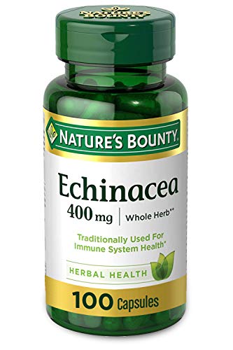 Nature’s Bounty Echinacea, Herbal Supplement, Supports Immune Health, 400mg, 100 Capsules